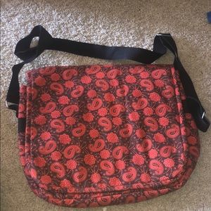 Paisley cross body computer bag